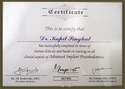Implants Doctor Certificate